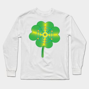 8 - O - Oxygen: Four Leaf Green Clover Long Sleeve T-Shirt